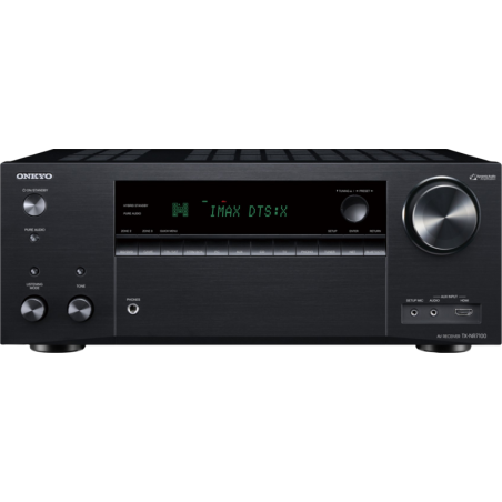 Onkyo TX NR7100 AV Network Receiver - Premium Audio Quality in Sleek Black Design - Enhance Your Home Theater Experience!
